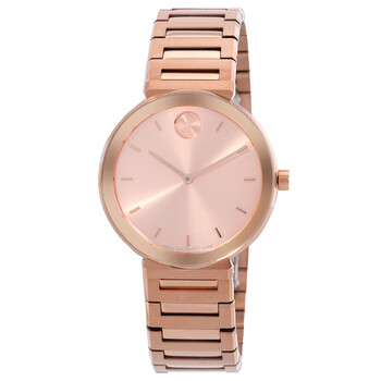 Đồng hồ nữ Movado Bold Quartz mặt số vàng hồng 3601147 chính hãng
