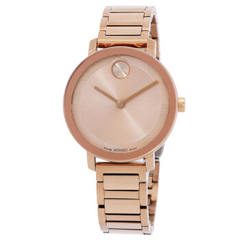 Đồng hồ nữ Movado Bold Evolution 2.0 Quartz mặt vàng hồng 3601142 chính hãng