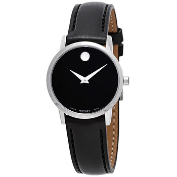Đồng hồ nữ Movado Museum Classic mặt đen 0607274 chính hãng