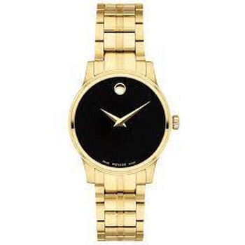 Đồng hồ nữ Movado Museum Classic Quartz mặt đen 0607538 chính hãng
