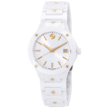 Đồng hồ nữ Movado SE Quartz mặt trắng 0607740 chính hãng
