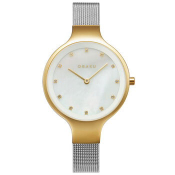 Đồng hồ nữ Obaku Classic Quartz mặt trắng V173LXGWMC2 chính hãng