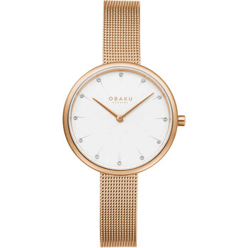 Đồng hồ nữ Obaku Classic Quartz mặt trắng V233LXVIMV chính hãng