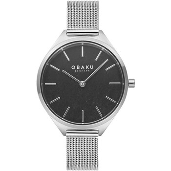 Đồng hồ nữ Obaku Kaffe Quartz mặt đen V257LHCNMC chính hãng