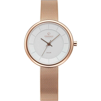 Đồng hồ nữ Obaku Lys Quartz mặt trắng V206LRVWMV chính hãng