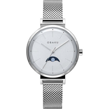 Đồng hồ nữ Obaku Maane Quartz mặt bạc V243LMCIMC chính hãng