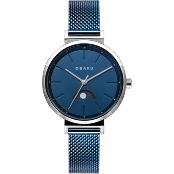 Đồng hồ nữ Obaku Maane Quartz mặt xanh V243LMCLML chính hãng