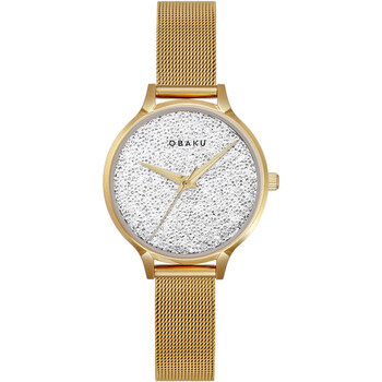 Đồng hồ nữ Obaku Stjerner Quartz mặt bạc V238LXGWMG chính hãng