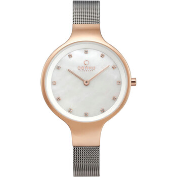 Đồng hồ nữ Obaku V173LXVWMC mặt số ngọc trai hồng chính hãng