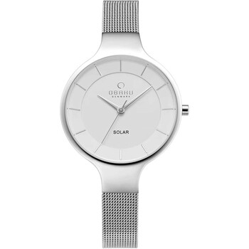 Đồng hồ nữ Obaku V221LRCWMC mặt số bạc Solar Quartz chính hãng