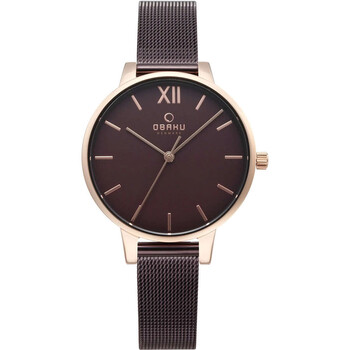 Đồng hồ nữ Obaku Walnut Quartz mặt nâu V209LXVNMN chính hãng