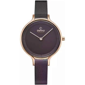 Đồng hồ nữ Obaku Walnut Quartz mặt bạc V228LXVNMN chính hãng