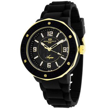 Đồng hồ nữ Oceanaut Acqua mặt đen dây cao su OC0214 chính hãng