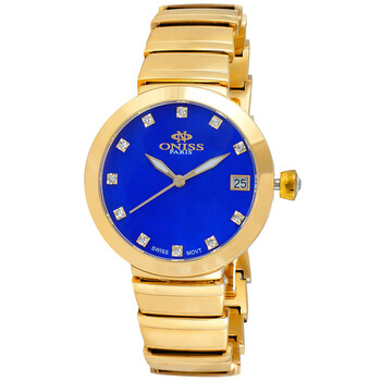 Đồng hồ nữ Oniss ON5559SS mặt xanh quartz chính hãng