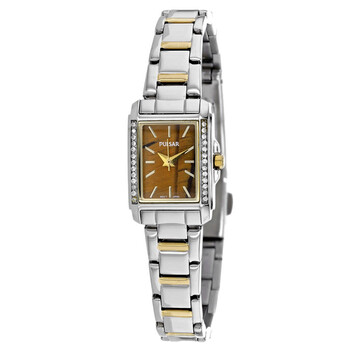 Đồng hồ nữ Pulsar Classic Quartz mặt nâu PC3249 chính hãng