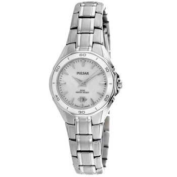 Đồng hồ nữ Pulsar Classic Quartz mặt trắng PXT895 chính hãng