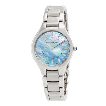 Đồng hồ nữ Raymond Weil Noemia Quartz mặt ngọc trai xanh 5132-ST-97501 chính hãng