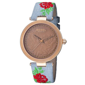 Đồng hồ nữ Rebel Carroll Gardens mặt nâu RB112-8191 chính hãng