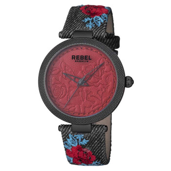 Đồng hồ nữ Rebel Carroll Gardens mặt burgundy RB112-6181 chính hãng