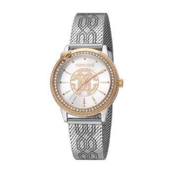 Đồng hồ nữ Roberto Cavalli RC5L037M1065 mặt bạc chính hãng