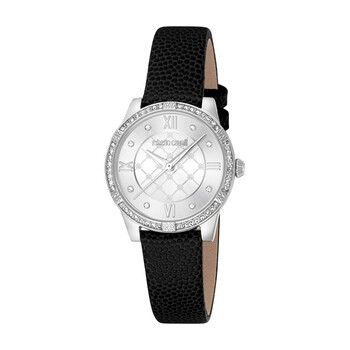 Đồng hồ nữ Roberto Cavalli Quartz mặt bạc RC5L032L0015 chính hãng