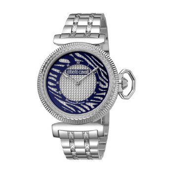 Đồng hồ nữ Roberto Cavalli mặt bạc dây thép không gỉ RV1L056M0046 chính hãng