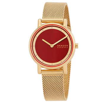 Đồng hồ nữ Skagen Signatur Lille mặt đỏ SKW3117 chính hãng