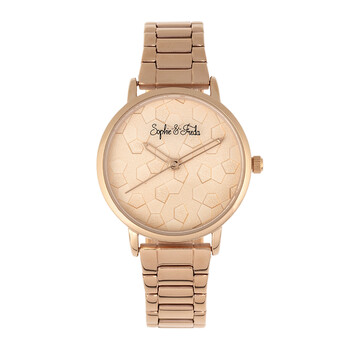 Đồng hồ nữ Sophie And Freda Breckenridge Quartz mặt hồng SF4703 chính hãng