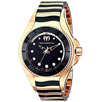 Đồng hồ nữ Technomarine Manta Quartz mặt đen 214002 chính hãng