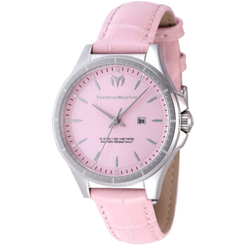 Đồng hồ nữ Technomarine MoonSun Date Quartz mặt hồng TM-822041 chính hãng