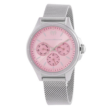 Đồng hồ nữ Technomarine MoonSun Date-Day TM-822049 mặt hồng chính hãng