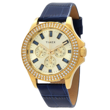 Đồng hồ nữ Timex Kaia Quartz Crystal Vàng TW2W10800 chính hãng
