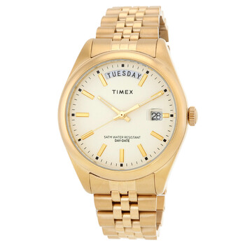 Đồng hồ nữ Timex Legacy Quartz mặt kem TW2V68300 chính hãng