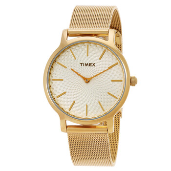 Đồng hồ nữ Timex Metropolitan Quartz mặt champagne TW2T25900 chính hãng