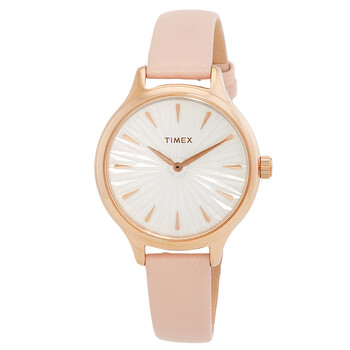 Đồng hồ nữ Timex Peyton Quartz mặt trắng TW2V06700 chính hãng