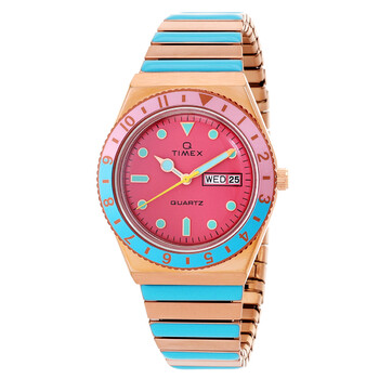 Đồng hồ nữ Timex Q Malibu mặt hồng TW2U81500 chính hãng