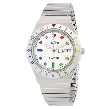 Đồng hồ nữ Timex Q Rainbow Quartz dây kim loại TW2V66000 chính hãng