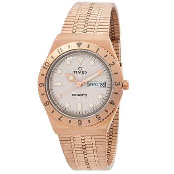 Đồng hồ nữ Timex Q Quartz mặt kem TW2U95700VQ chính hãng