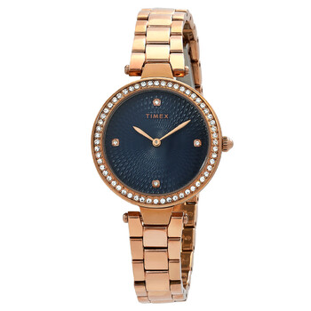 Đồng hồ nữ Timex Trend Quartz mặt đen TW2V24600 chính hãng