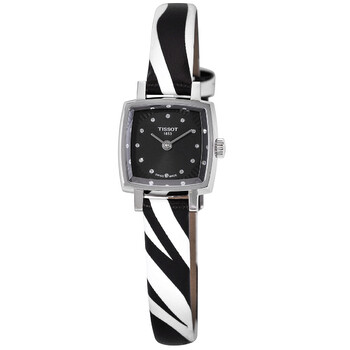 Đồng hồ nữ Tissot Lovely Quartz kim cương mặt đen T058.109.17.056.00 chính hãng