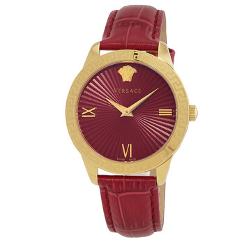 Đồng hồ nữ Versace Greca Signature mặt đỏ VEVC00921 chính hãng