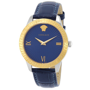 Đồng hồ nữ Versace Greca Signature Quartz mặt xanh VEVC00219 chính hãng