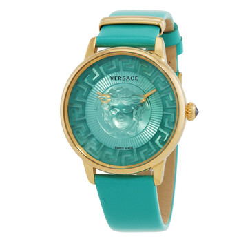 Đồng hồ nữ Versace Medusa Alchemy Quartz mặt xanh nhạt VE6F00723 chính hãng