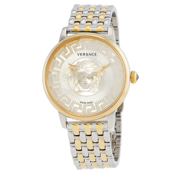 Đồng hồ nữ Versace Medusa Quartz mặt bạc VE6F00423 chính hãng