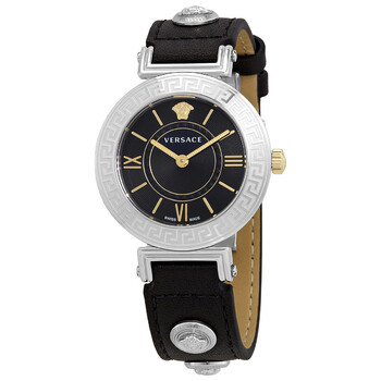 Đồng hồ nữ Versace Tribute Quartz mặt đen VEVG00120 chính hãng