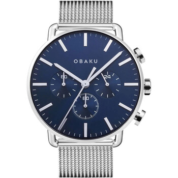 Đồng hồ Nam Obaku Classic Chronograph V232GCCLMC Mặt Xanh chính hãng