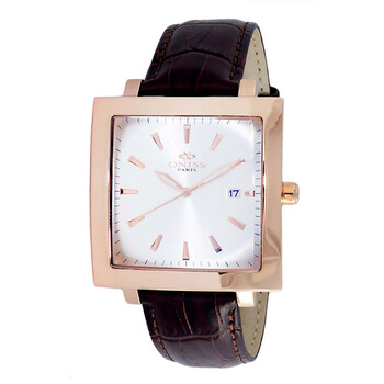 Đồng hồ Oniss ON4444 mặt bạc cho nam ONJ4444-0RGSV chính hãng