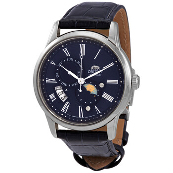 Đồng hồ Orient Sun and Moon RA-AK0011D10B mặt xanh nam chính hãng