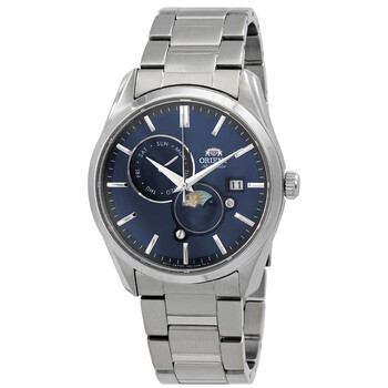 Đồng hồ Orient Sun and Moon mặt xanh RA-AK0308L10B nam chính hãng