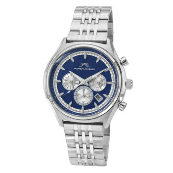 Đồng hồ Porsamo Bleu Charlie mặt bạc cho nam 1261BCHS chính hãng